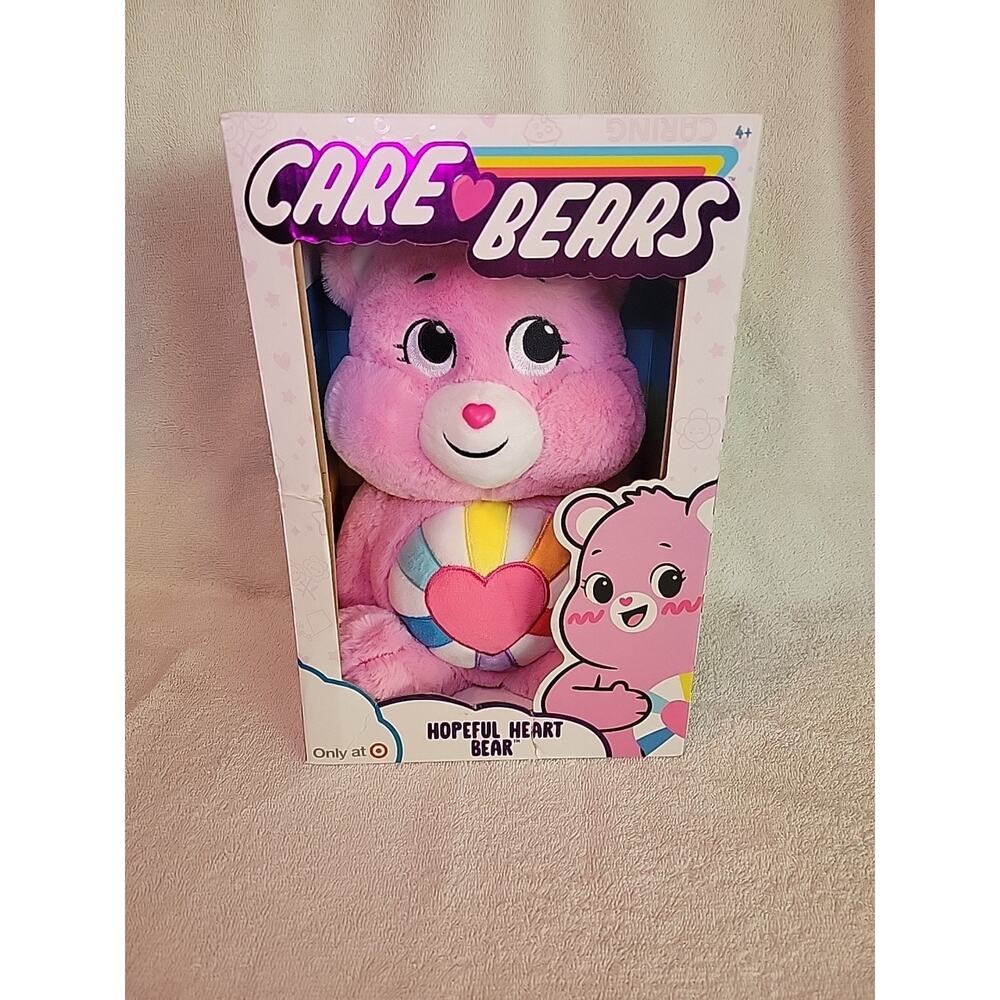 Care Bears Hopeful Heart Bear 14" Plush Collectable Target Exclusive New in Box!